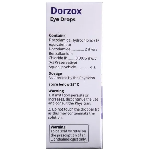 dorzox eye drops 5 ml